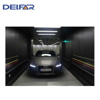 DA 5000 KG Big Volume Two Panel Stainless Door Side Open Car Elevator/Lift